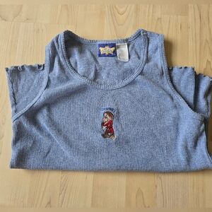 Vintage Disney Classics Grumpy Ribbed Tank Size Large